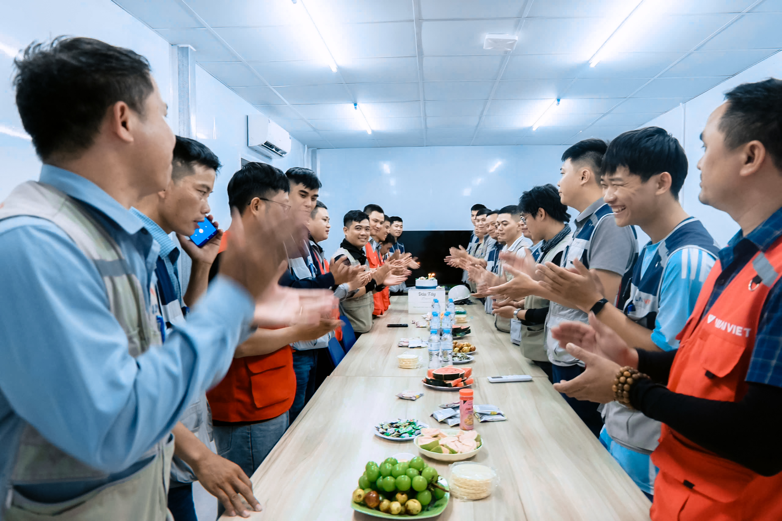 Members on sites also organized small parties to share the delightful spirit of the milestone.